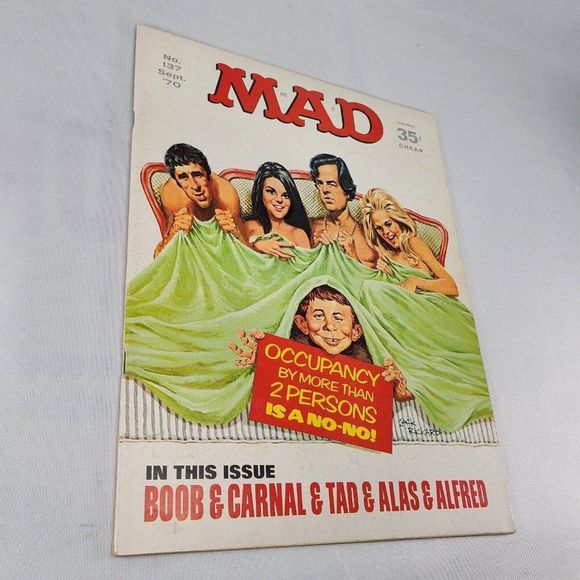 Mad Magazine Issue #137 September 1970 Foursome Issue Jack Rickard‎ Cover Art - Picture 2 of 9